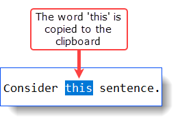 Clipboard functions - Copy